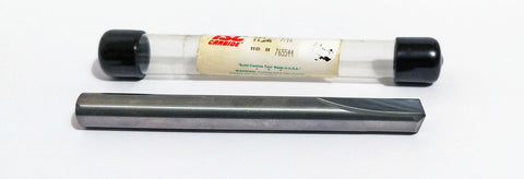 7/16" (.4375") 7/16 Inch Carbide Straight Flute Drill 140 Degree TSC 765544