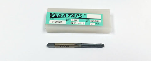 10-24 4 Flute GH3 HSS Straight Flute Bottom Tap (Pack of 3) Vega 80250