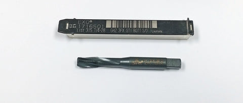 1/4-28 3 Flute GH2 STI Spiral Flute Bottom Tap OSG 1716501