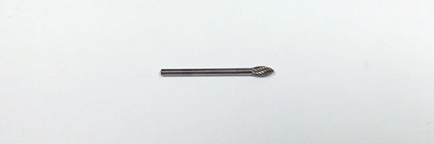 3/16" SH-53 Flame Shape Carbide Burr Single Cut M787332