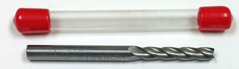 .218 4 Flute Carbide End Mill 1.200" LOC, 3" OAL