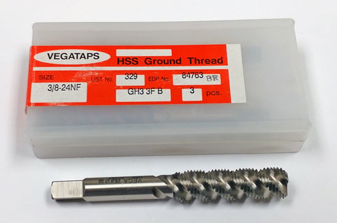 3/8-24 3-Flute GH3 STI Spiral Flute Bottoming Tap, (Pack of 3) YMW 84763BR