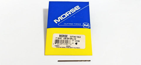 #52 (.0635") Cobalt Screw Machine Drill 135 Degree (Pack of 4) Morse 13158