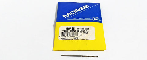 #54 (.055") Cobalt Jobber Length Drill 135 Degree (Pack of 12) Morse 17108