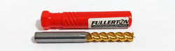 10mm (.3937") 3-Flute Long Carbide End Mill Radius .030" Fullerton 24420