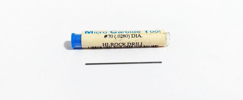 #70 (.0280") Carbide Straight Flute Drill 140 Degree MCT 700280