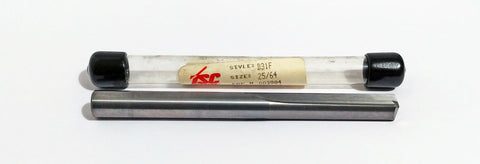 25/64" (.3906") Carbide Straight Flute Drill 140 Degree TSC 003904