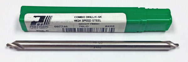 #4 HSS Combined Drill and Countersink Long 60 Degree PTD 76LO 97746