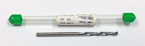 3/32" Carbide Jobber Length Drill 118 Degree Precision D33F 003531