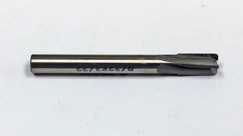 848-2 HSS Aircraft Counterbore, 4-Flute, 9/32" Dia., 3/32" PH, 1/4" Shank, .030 CR