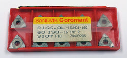 R166.0L-16UN01-160 S10T Internal Threading Insert (Pack of 10) Sandvik Coromant