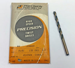 #4 Cobalt Jobber Length Drill (Pack of 12) Precision Twist 18304 R18C
