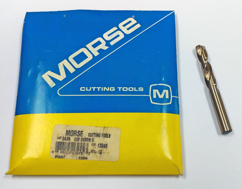 S Cobalt Screw Machine Length Drill 135 Degree (Pack of 12) Morse 13245