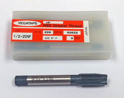 1/2-20 3-Flute HSSE GH3 Spiral Point Plug Tap (Pack of 3) YMW 82622