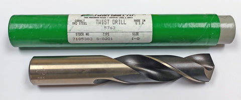 Precision Twist Drill 1" Cobalt Screw Machine Drill 135 Degree 7185383 S-8201