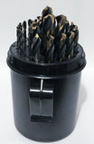 1/16" thru 1/2" Set 321MD (x29) 135 Degree HSS Black & Bronze Drill Set M787413