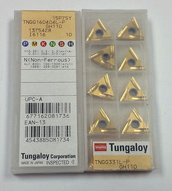 TNGG331L-P GH110 Tungaloy 6808173 (Pack of 10) TNGG160404L-P