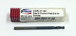#31 .1200" High Performance Carbide Drill, Melin 13175 CDR-31-3X