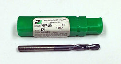 #23 Carbide Short Length Drill 140 Degree Precision PHP41WV 005623