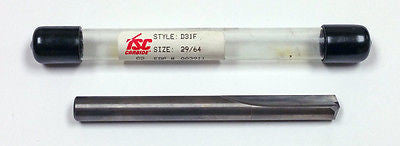 29/64" Carbide Straight Flute Drill 140 Degree TSC 003911 D31F