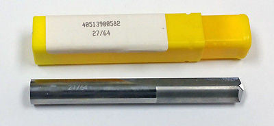 27/64" Carbide Straight Flute Drill 140 Degree 40513900582