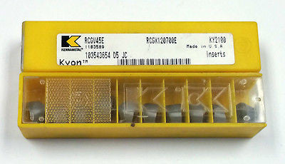 RCGV45E KY2100 Kennametal 1183589 (Pack of 10) RCGX120700E