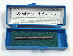 Deltronic .1914 Class X Plug Gage with Certificate of Accuracy