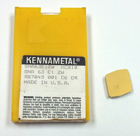 SNA63E12W KC810 Kennametal  (Pack of 5)* SNA 63 E1 2W