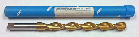 39/64" HSS Parabolic Taper Length Drill 135 Degree Chicago Latrobe 55271