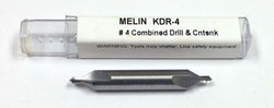 #4 Carbide CenterDrill, 2-1/8" OAL, 5/16" Shank, 60° Incl. Angle Melin 17367