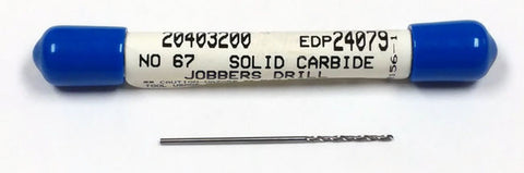 #67 Carbide Jobber Length Drill 118 Degree MA Ford 24079