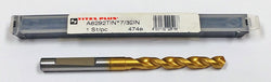 7/32" Cobalt Parabolic Flute Drill 130 Degree Titex A6292TiN-7/32 96414