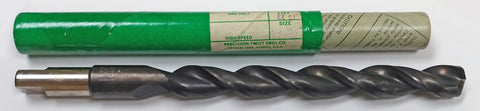 23/32" HSS TAPER LENGTH DRILL, 6-1/4" LOF, 9-5/8" OAL, PTD 512332 EZ51